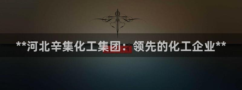 球盟会app最新地址在哪找：**河北辛集化工集团：领先的化工