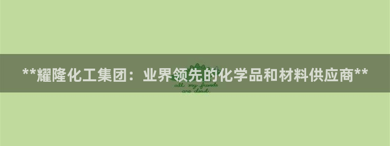 球盟会中国官方网站：**耀隆化工集团：业界领先的化学品和材料