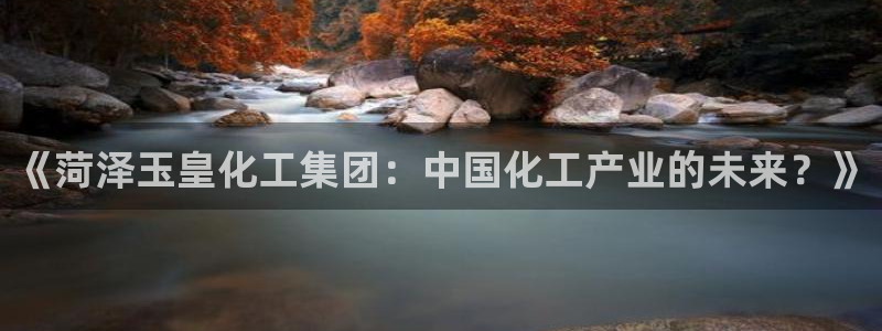 球盟会黑款吗还是白款：《菏泽玉皇化工集团：中国化工产业的未来