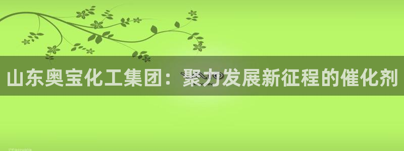 球盟会头号玩家：山东奥宝化工集团：聚力发展新征程的催化剂